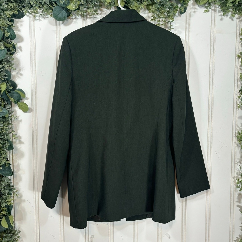 Liz Baker Green Blazer Jacket Womens Size 10 One Button Academia Preppy Casual - Picture 3 of 10